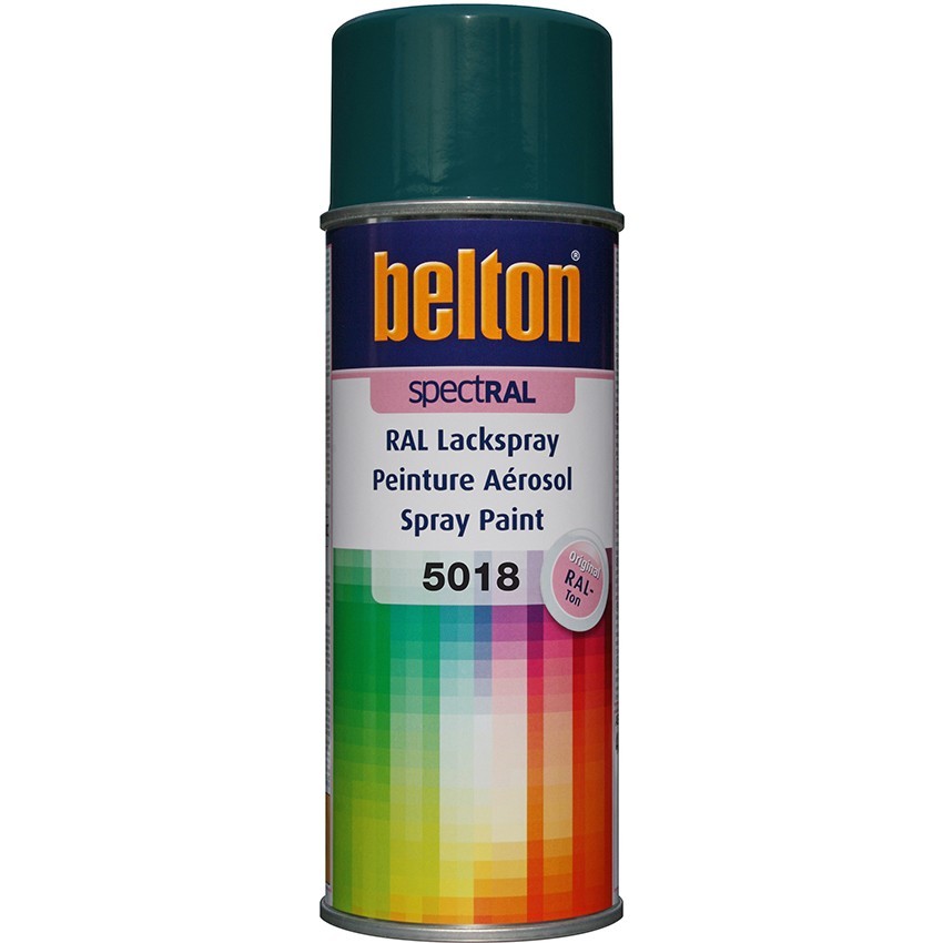 LudwigLacke Spraydosen Set – 5x 400 Ml Autolack Glänzend RAL 5018 Türkisblau, Für Innen & Außen