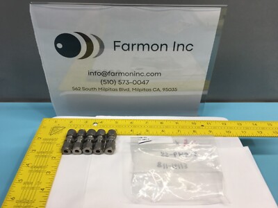 LOT OF 5 SWAGELOK SS-6M0-6 Tube Fitting, Union, 6 mm Tube OD, COM-60, 130667