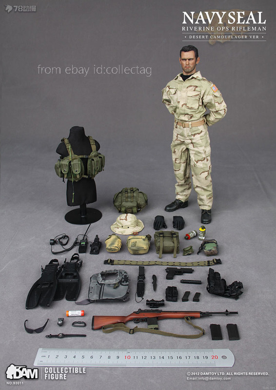 Damtoys 93011 1/6 Navy Seal Riverine Ops Rifleman Action