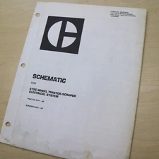 Caterpillar 615C Scraper Electrical Schematic diagram manual SHOP pan SYSTEM