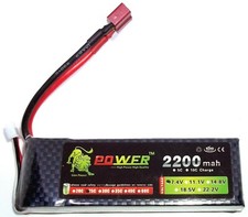 7.4V 2200MAH 25C LIPO BATTERY JST PLUG BURST 50C RC MODEL LIPOLYMER POWER PACK