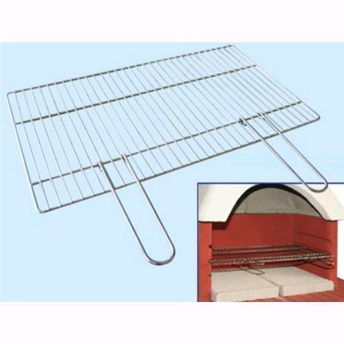 Griglia Graticola In Acciaio Cromato Per Barbecue Beton 57x40cm  -dc0001