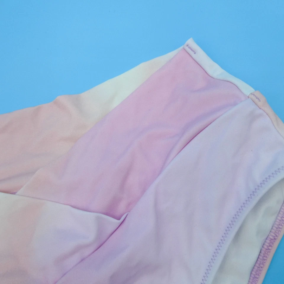 Victorias Secret Large Pink Tie Dye Ruffle Hi-Waisted Brazilian Bikini Bottom - Image 4 of 4