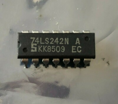 74LS242N Bus Transceiver 1-Func 4-Bit Inverted Output 14 PIN DIP HU1292