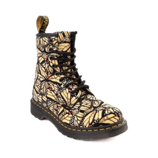 NEW Womens Dr. Martens 1460 8-Eye Boot Butterfly Yellow Boots Shoes