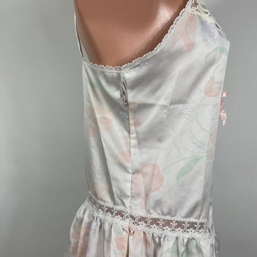 Camisón Babydoll de peluche floral vintage Beth Michaels para mujer Cottagecore - Imagen 6 de 12