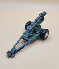 Vintage TootsieToy Green Military Howitzer Metal Cannon Gun  Made In USA       