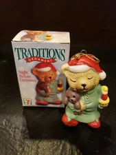 1998 Citgo 7 Eleven Promo Christmas Ornament Teddy Bear"Night before Christmas"