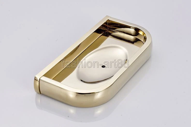 Gold Polished Brass Bathroom Accessory Soap Dish Holder Wall Mount fba847 - Image 2 of 4