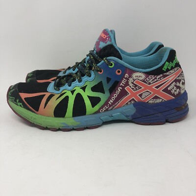 Asics Gel Noosa Tri 9 T458N Black Multicolor Running Shoes