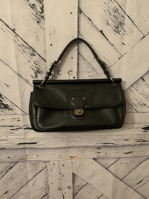 coach black leather crossbody