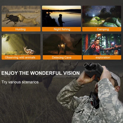 850nm Infrared Night Vision Goggles 10X Zoom Hunting Binoculars IR Record Camera - Picture 8 of 13