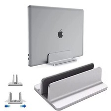 Vertical Laptop Stand Holder Desktop Aluminum Stand for MacBook with Adjustab...