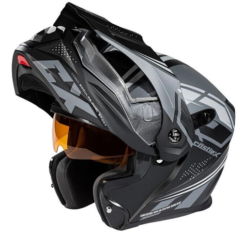 NEW OEM CASTLE X EXO-CX950 SIEGE MODULAR DUAL SPORT HELMET BLK/GRY SM - 45-29762 - Picture 5 of 6