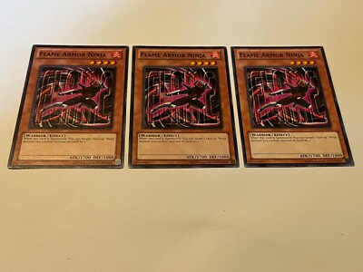 armor ninja deck yugioh 3X Flame Armor Ninja ORCS-EN013 3 x3 Yugioh Yu Gi Oh! Playset
