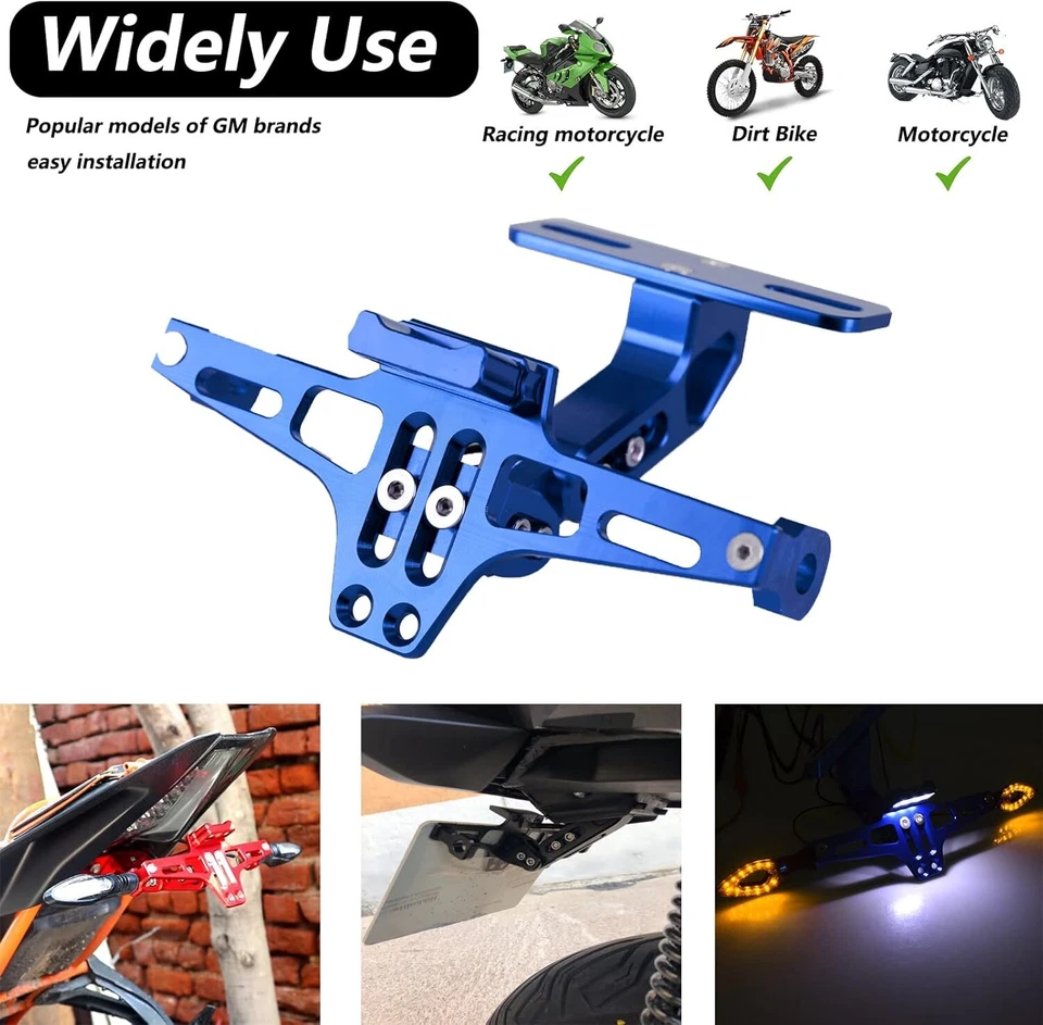 CNC Fender Eliminator Tail Tidy Fit For Kawasaki Ninja ZX-14 R ZZR1400 2006-2018 - Image 4 of 4