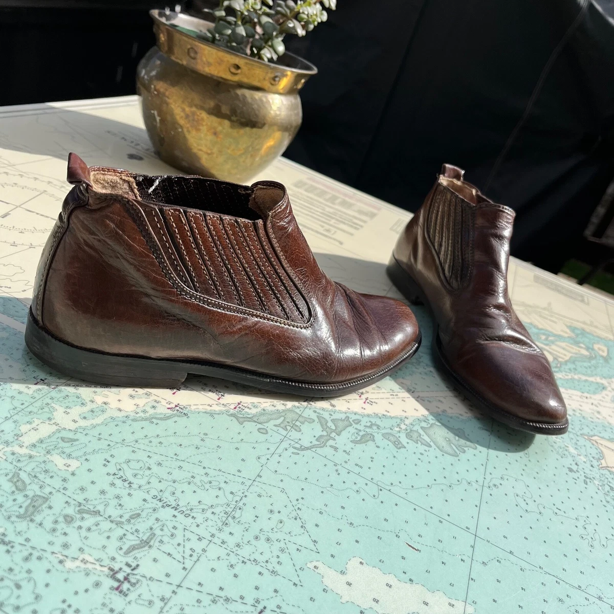 Vintage 90s Aldo Western Cowboy Ankle Boots 37.5