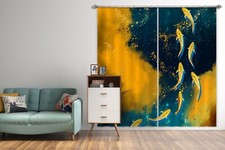 3D Watercolor Painting ZHUA1001 Photo Curtain Window Blockout Fabric Amy 2023