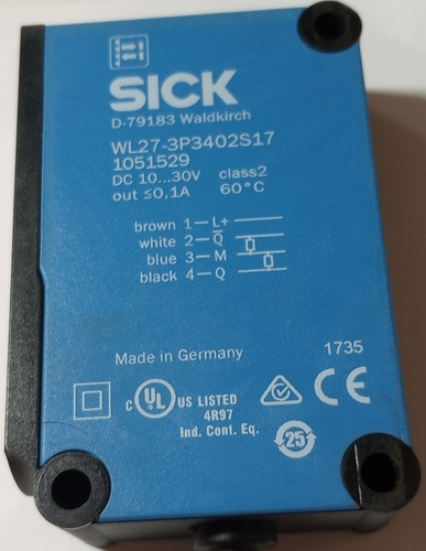Sensore fotoelettrico SICK D-79183 Waldkirch WL27-3P3402S17 1051529 - Foto 2 di 4