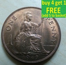 King George VI One Penny Choice 1937 - 1951 Pick Your Own; Choose