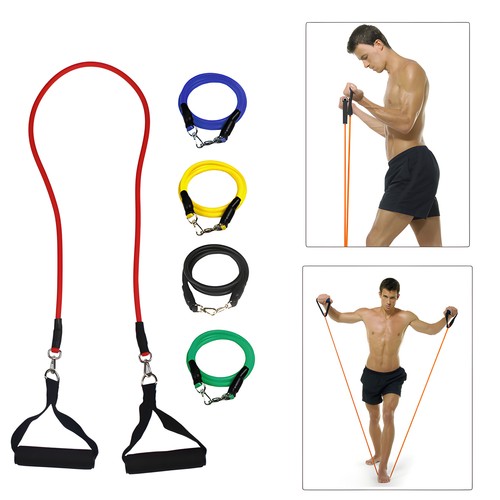 Kit de banda de resistencia de 11 piezas para yoga, pilates, abdominales y fitness - Juego de ejercicios - Imagen 2 de 2