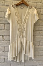 VTG Henson Kickernick Small Nylon Babydoll nightgown nightie lingerie ivory USA