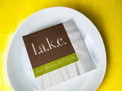 Lake Cocktail Napkins, Beverage Napkins, 3 Ply Party Napkins, Lake House Table - Picture 2 of 5