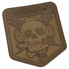 HAZARD 4 OPERATOR SKULL MORALE PATCH COMBAT TACTICAL ARMY MISSION COYOTE