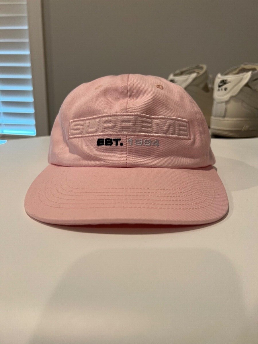 Supreme NY Embossed 6 Panel Hat - Pink S/S18 Strapback | eBay