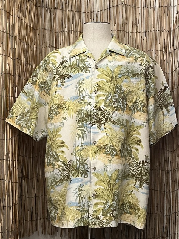 Tommy Bahama Mens SS Button Up Hawaiian Shirt-Size XL-100% Silk
