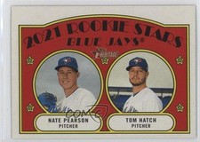 2021 Topps Heritage Rookie Stars Thomas Hatch Nate Pearson Tom Hatch #301 09j5