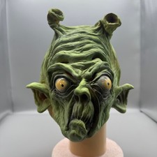 Vintage 1993 Distortions Unlimited Latex Green Alien Mask