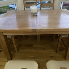 Oak Solid Extending Table 