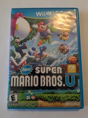 New Super Mario Bros. U (Nintendo Wii U, 2012) CIB Complete with Manual