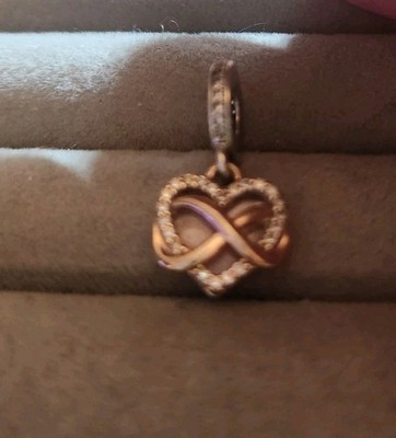 Pandora Sparkling Infinity Heart Sterling Enamel Family Forever And Always Charm
