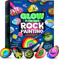 Dan&Darci Glow in Dark Rock Painting Kit for ...