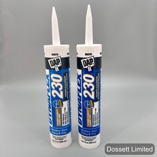 DAP Dynaflex 230 White Window Door Siding Trim Sealant 10.1oz Lot Of 2 Tubes