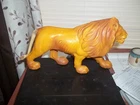 VINTAGE 1975 MARX TOYS SAFARI ADVENTURE LION TOY Wheels And working Mouth