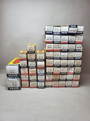 NOS # 58 x Valvo Röhren in OVP # Konvolut Sammlung # Radio Tube