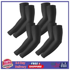 4 Pairs UV Protection Cooling Arm Sleeves Compression Sports Tattoo Cover Unisex