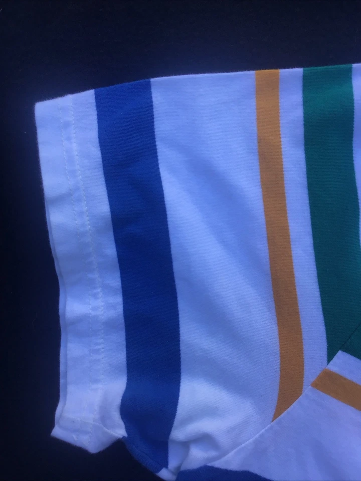 NUEVO CON ETIQUETAS VANS Camiseta Manga Corta Bordada a Rayas Fuera de la Pared Talla Grande Foto 4 de 4