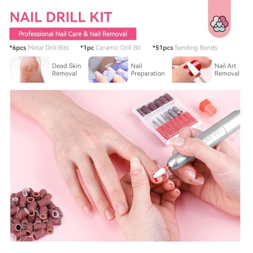 Acrylic Nail Kit with Drill: Professional Nail Kit Acrylic Set for 414pcs - Picture 6 of 7