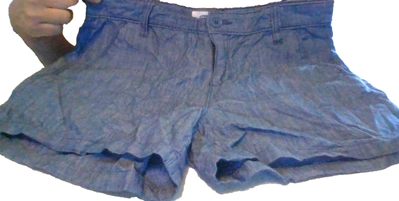 Old Navy Denim Shorts Size 16 Adjustable Waist 2-Pkt All Cotton SUMMER READY EUC