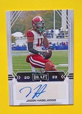 Jadon Haselwood 2022 Leaf Draft Autographs #BA-JH3 Eagles RC NM AU Signed