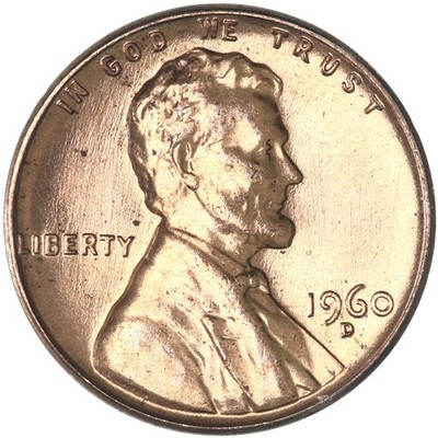 キ*ル様 ★penneys/60s/タグ付/パンク無/ビンテージ★ 1960 D Lincoln Memorial Cent Large Date BU Penny US Coin | eBay