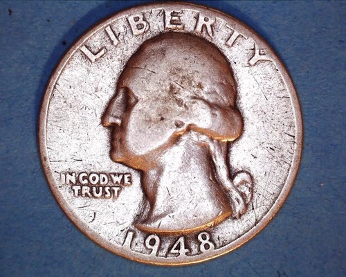 1948-D  Washington Quarter   FINE  **1225-5