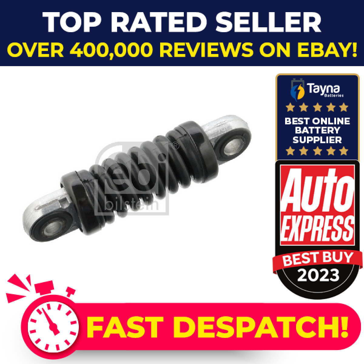 Aux Belt Vibration Damper 47650 Febi V-Ribbed Drive 51976010279 51976010290 New