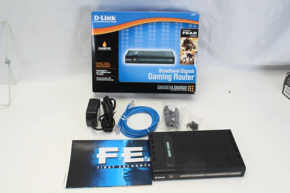 D-Link DGL-4100 Gamer Lounge Broadband Gigabit Gaming Router w/ 4-Port Switch - Image 2 of 4