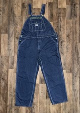Liberty Men s Overalls Denim Bibs Size 44x30 Carpenter Farmer Workwear