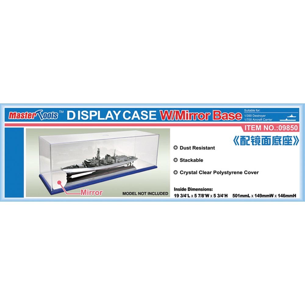 Trumpeter / Master Tools 09850 - Display Case with Mirror Base 501x149x146mm WxL - Image 4